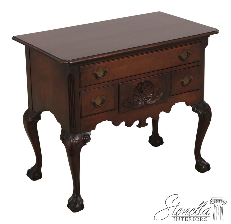 29527: COLONIAL EDISON INSTITUTE Henry Ford Chippendale Mahogany Lowboy