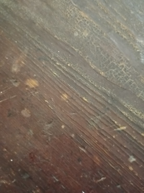 Vintage Antique Solid Oak Occasional Table With Thread Spool Legs gallery