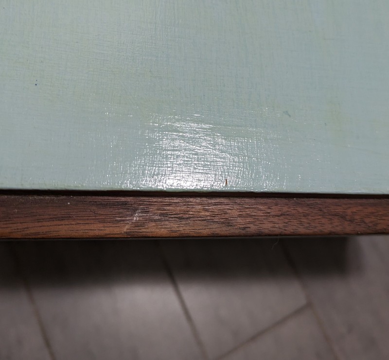 Vintage English Regency/Neoclassical Wood Side Table Brass Feet Shabby Chic gallery