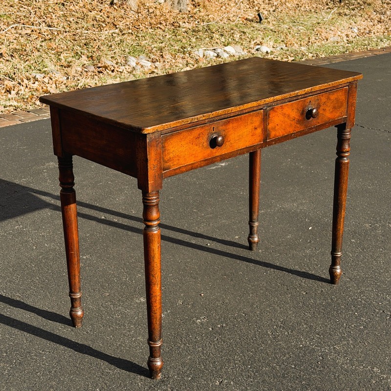 Early 19th Century George III Two-Drawer Side Table gallery