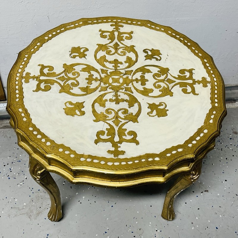 Italian Florentine Neimas Marcus Gold Table gallery