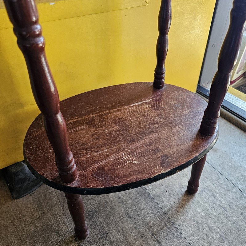 Vintage Table Tier 3 Levels Accent Table And Little Drawer Used Fair Condition/ gallery