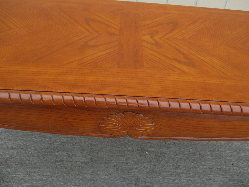 62403 Oak Claw foot Console Table Hall Stand Sideboard Server gallery