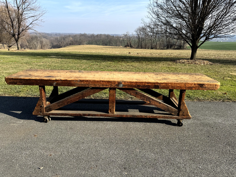 Antique table, banquet table, kitchen island or workbench