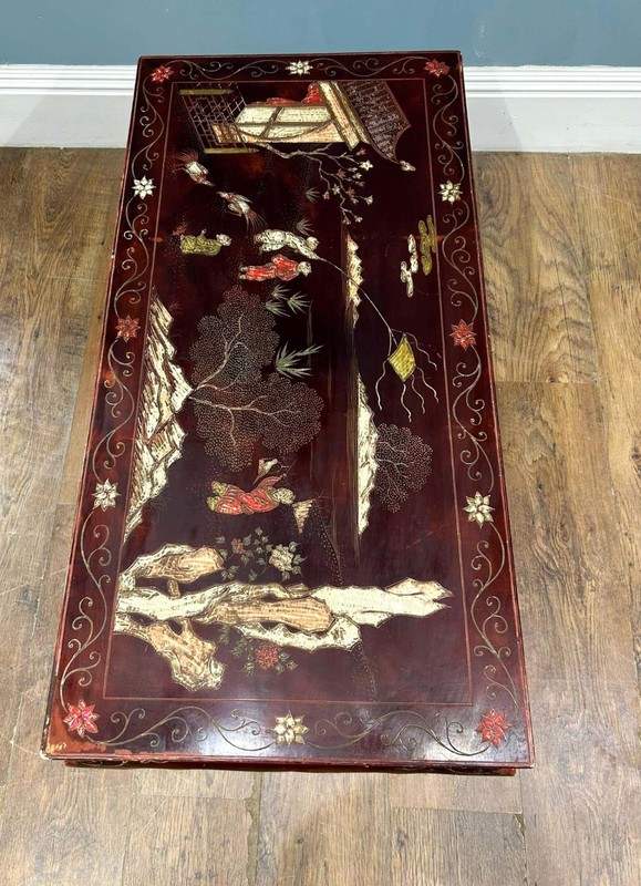 Chinese Lacquered Coffee Table Chinoiserie gallery