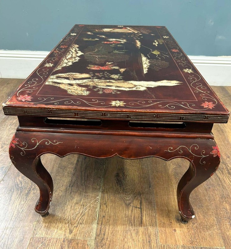 Chinese Lacquered Coffee Table Chinoiserie gallery