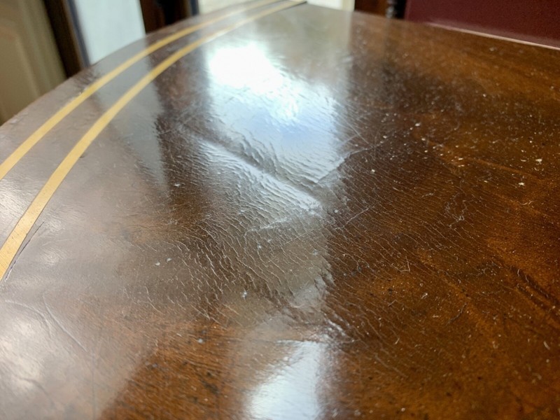 Antique Demilune Console Tables With Brass Ormolu Mounts—A Pair gallery