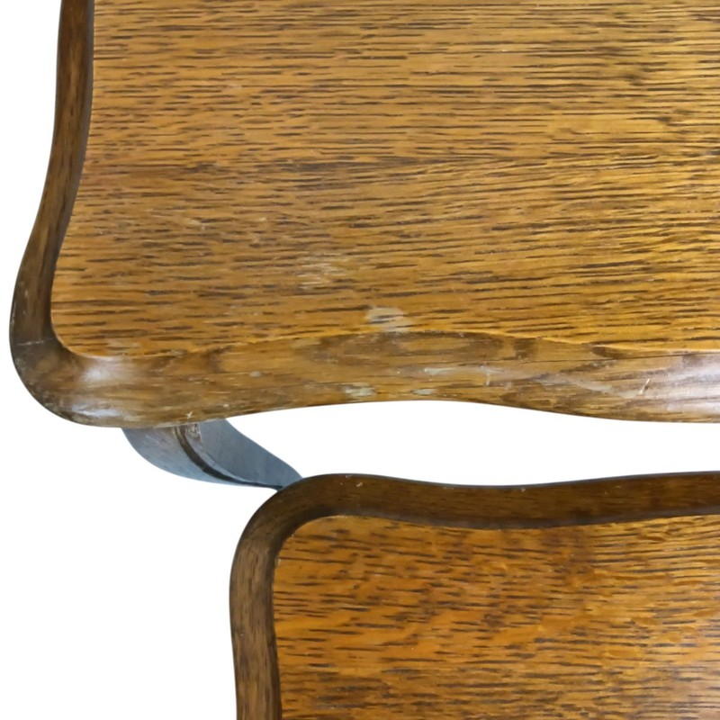 Vintage Set of 3 Stacking Nesting Tables - Louis XV Style Wood gallery