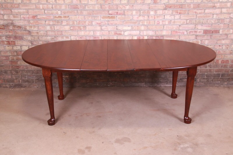Stickley American Colonial Cherry Wood Extension Dining Table, Newly Refinished gallery