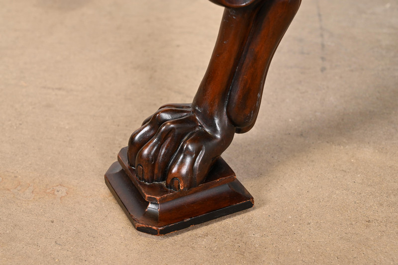Baker Furniture Neoclassical Cocktail Table With Burl Wood Greek Key Top gallery