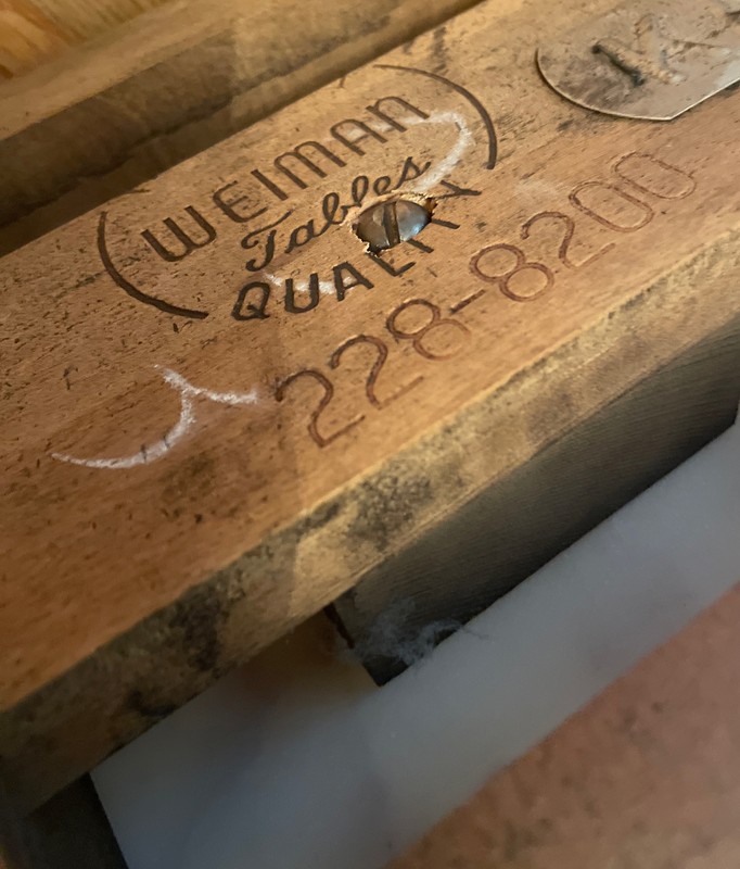 20th Century Marble Top Weiman Table gallery