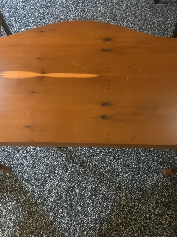 This is a Federal style mahogany and satinwood inlaid serpentine console. gallery
