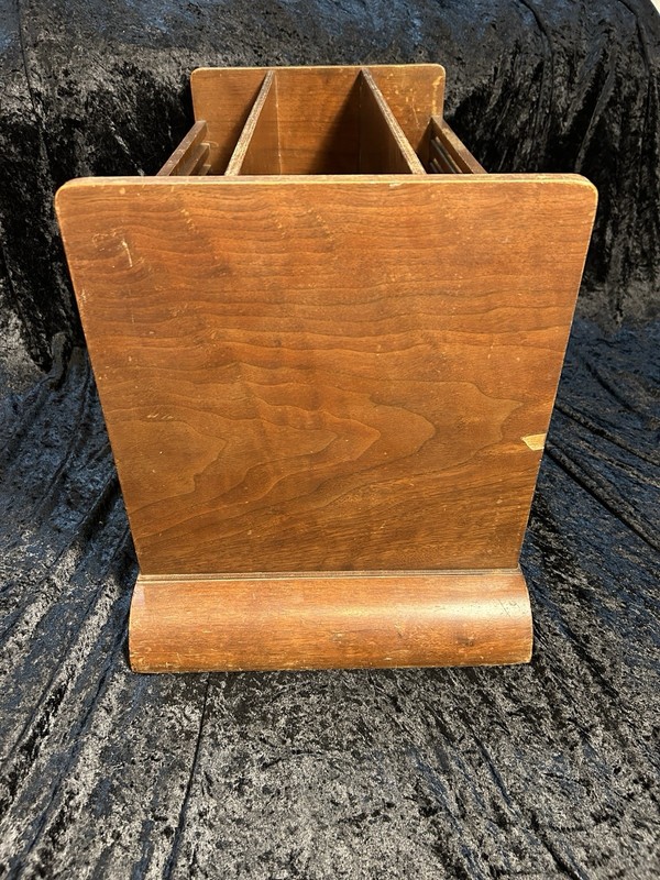 Vintage Imperial Grand Rapids Magazine MCM Newspaper Rack Deco # 2067 gallery