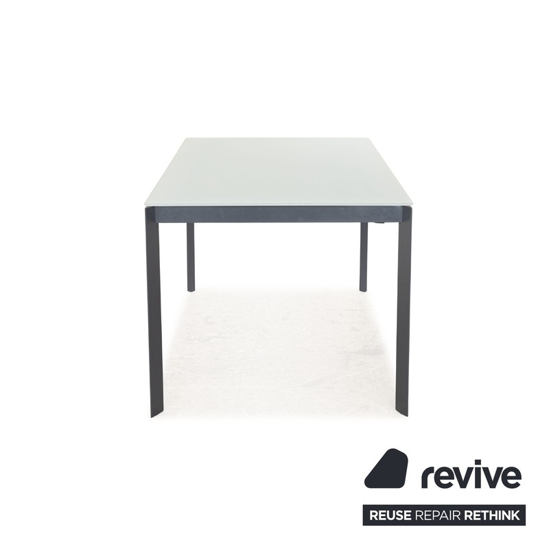 Bonaldo Twice Glass Dining Table White Matt Extendable 180/225/270 x 76 x 90 cm gallery