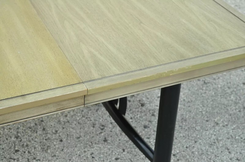 Mid Century Modern Black Lacquer James Mont Style Dining Table by Blowing Rock gallery
