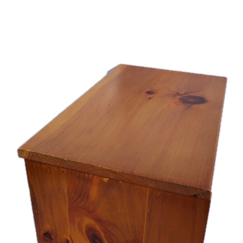 VINTAGE S.J. BAILEY & SONS MASTERCRAFT PINE WOOD 3 DRAWER NIGHT STAND gallery