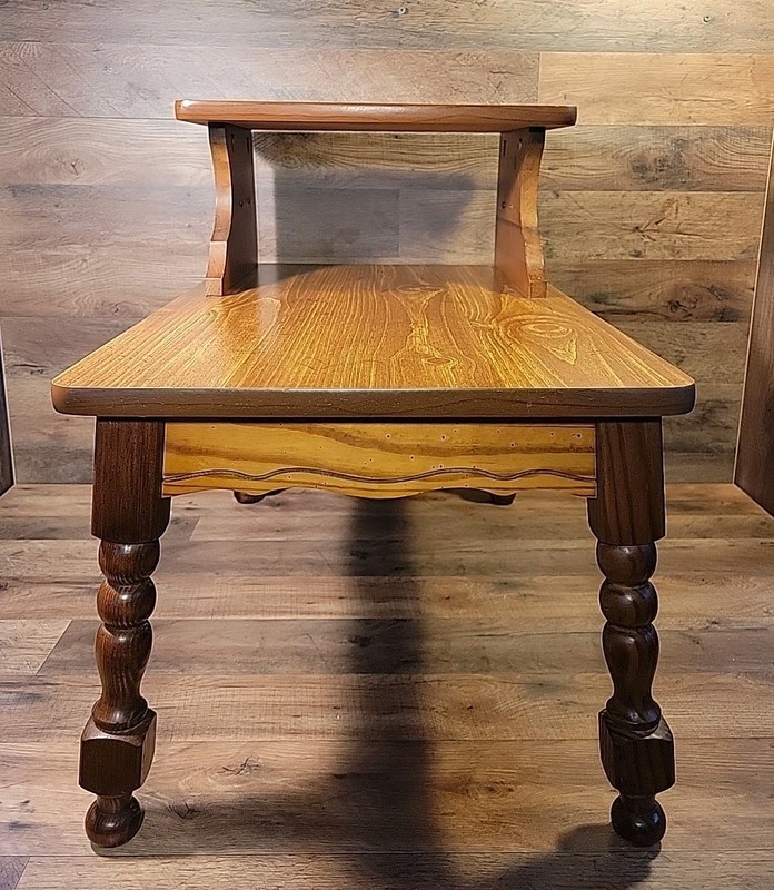 PAIR (2) Mid-Century Wood Step End Tables. Excellent Condition. gallery