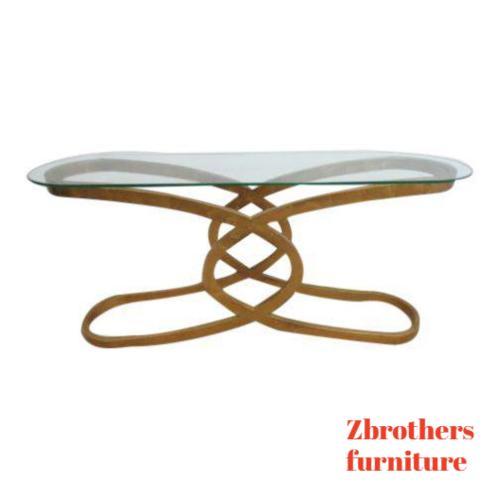 Jonathan Charles Gold Gilt X Base Regency Sofa Hall Foyer Table Server