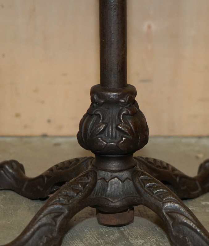 FULLY ADJUSTABLE ANTIQUE VICTORIAN LEVESON & SON'S METAL READING MUSIC TABLE gallery