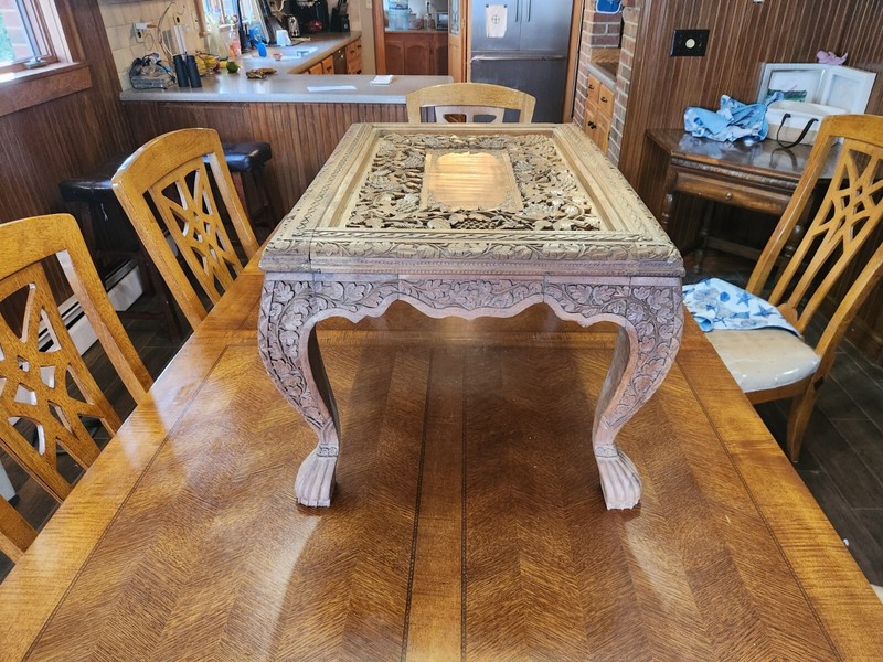 Antique Hand Carved Table gallery