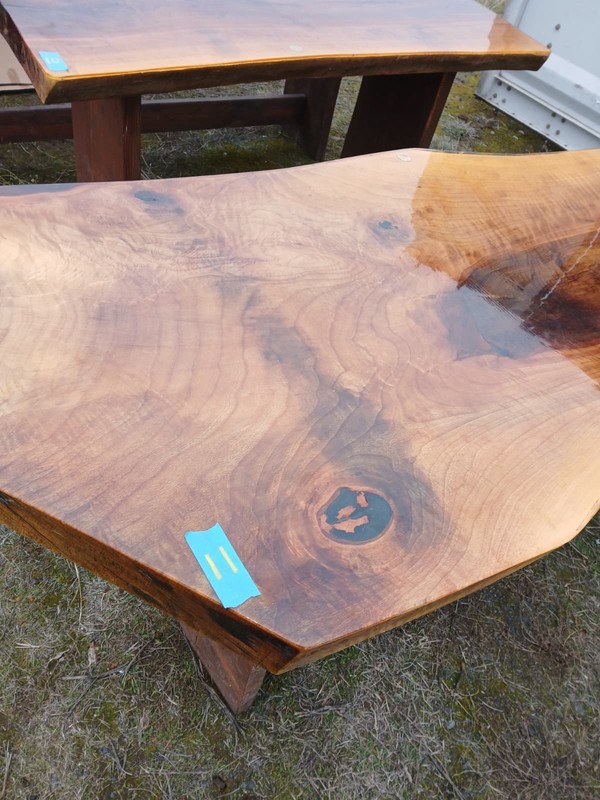 Solid Black Walnut Slab Table – Live Edge Hardwood – Rustic Dining gallery