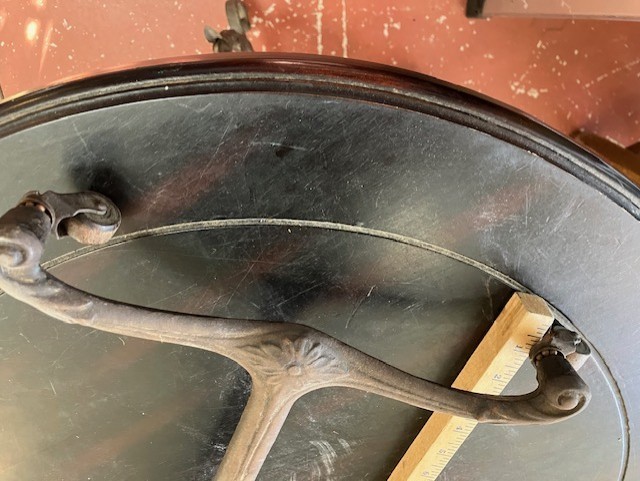 Antique Steampunk Medical Bedside Table - Sidway Chicago - Adjustable Height gallery