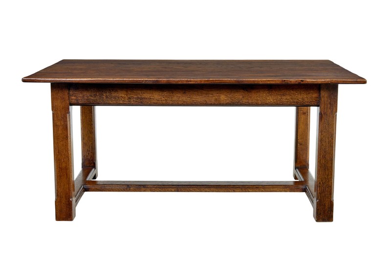LATE 20TH CENTURY SOLID OAK REFECTORY TABLE gallery