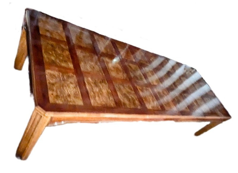 Vintage Antique Expandable Burl Dining Table W/ Leafs PERFECT Condition