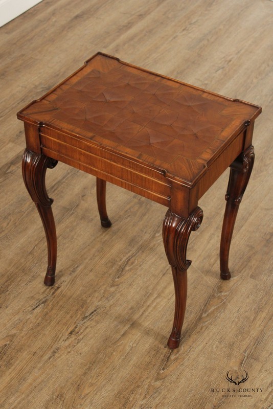 Italian Style Quality Carved Walnut Side Table gallery