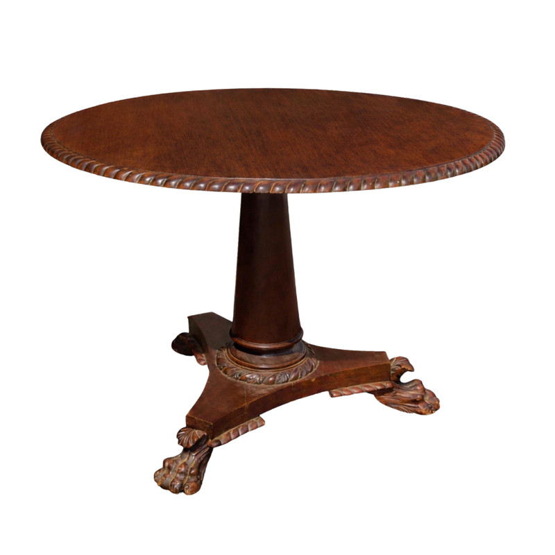 American Classical Mahogany Center Table Circa 1820