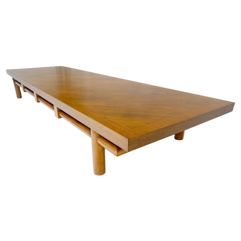 Gibbings for Widdicomb Light American Walnut Giant 9.5′ Long Coffee Table MINT
