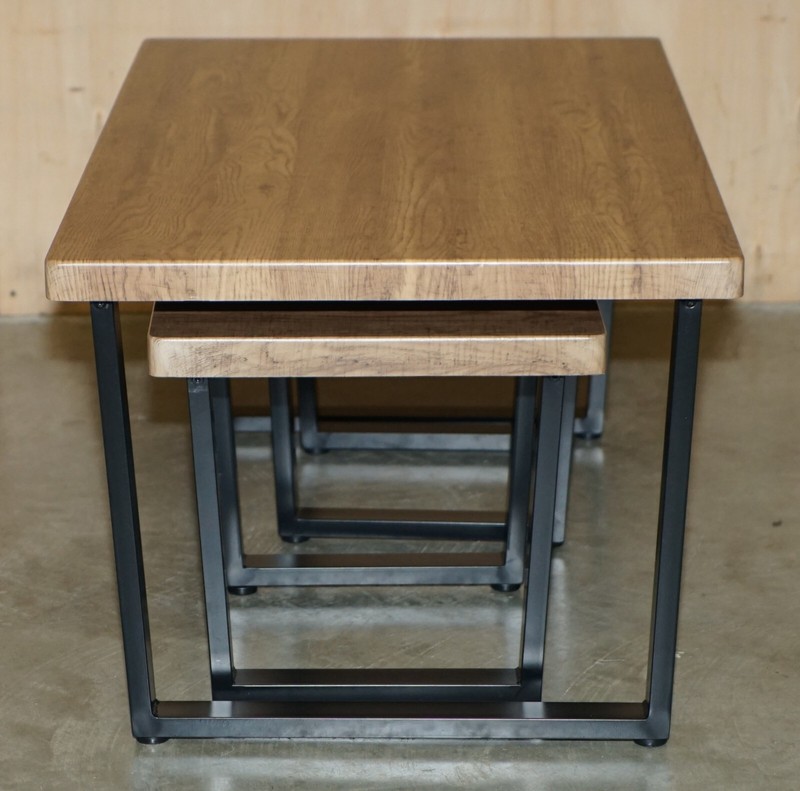 NICE DECORATIVE CONTEMPORARY COFFEE & SIDE TABLES NEST PART OF A LARGE SUITE gallery
