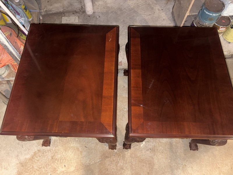 Ethan Allen Georgian Court Cherry End Table Newport Finish-Table Vintage