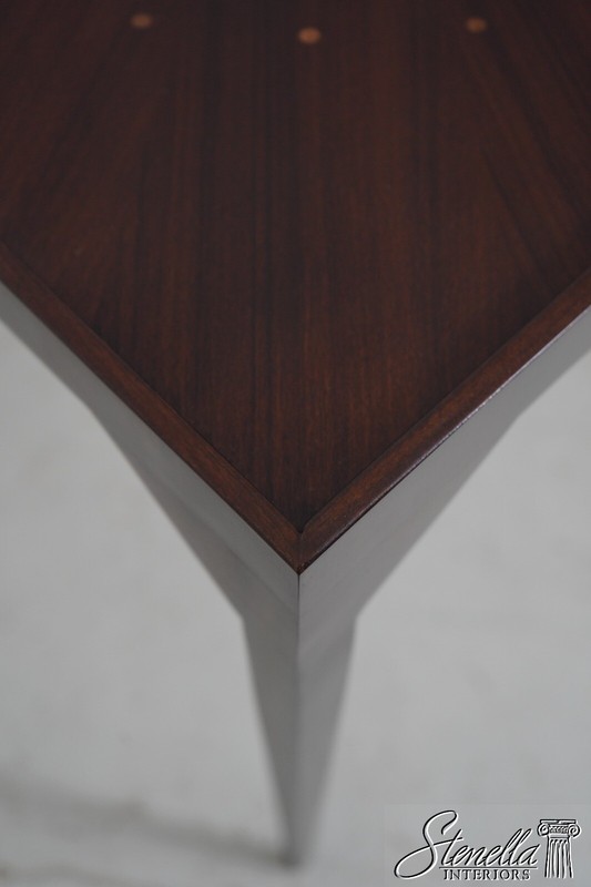 66747: EJ VICTOR Modern Design Walnut Inlaid Lamp Table gallery
