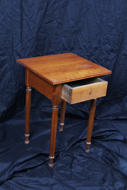 Antique Circa 1860 Cherry Table - Replaced Top gallery