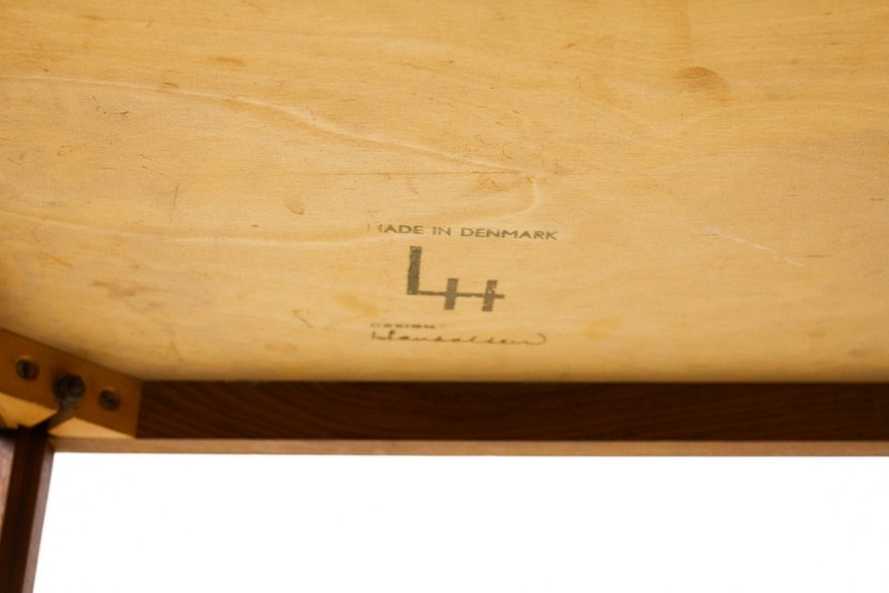 Danish Modern / Mid Century Square Teak Square Side Table — Hans Olsen — A gallery