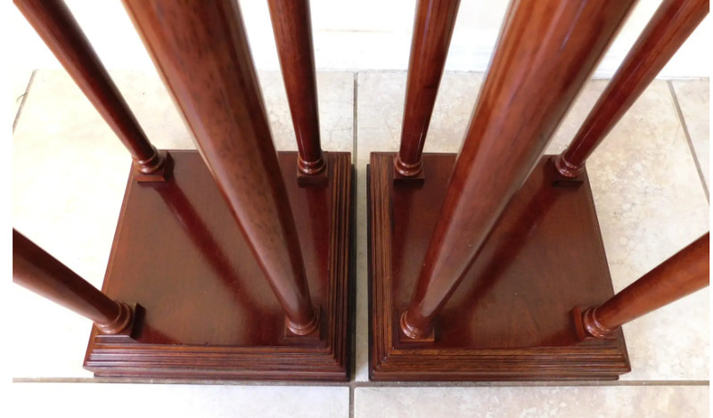 Bombay Company Plant or Statue Stand - Solid Mahogany gallery