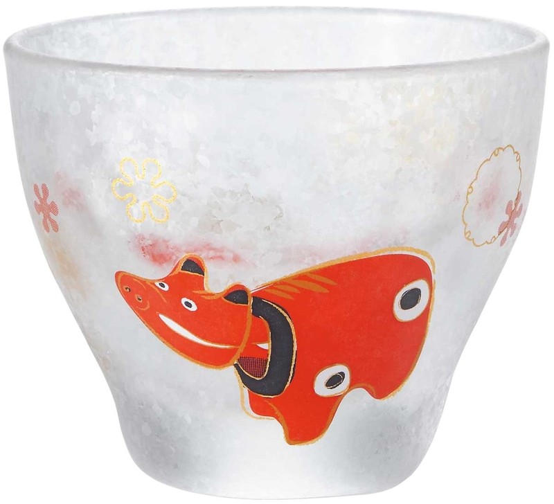 Sake Cup Zodiac Sign Ox 90ml Choko Sake Glass Made in Japan Gift Boxed Birthday