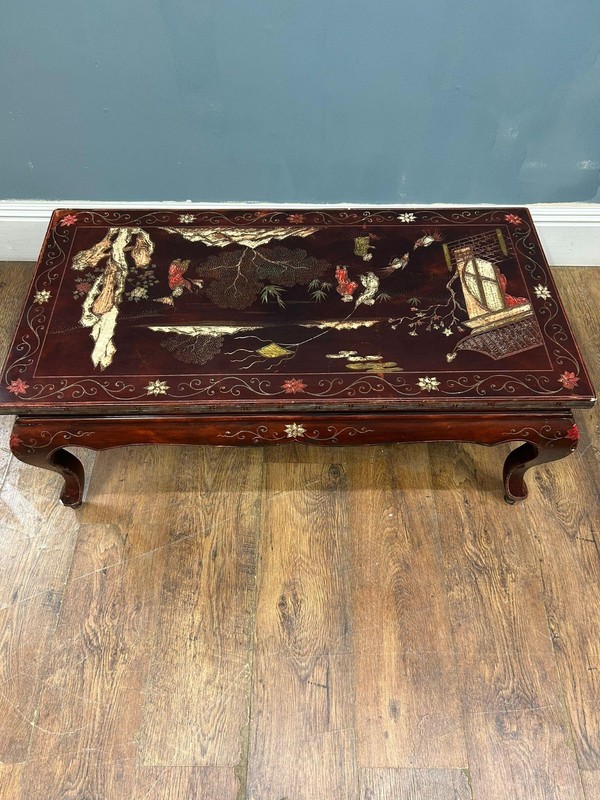 Chinese Lacquered Coffee Table Chinoiserie gallery