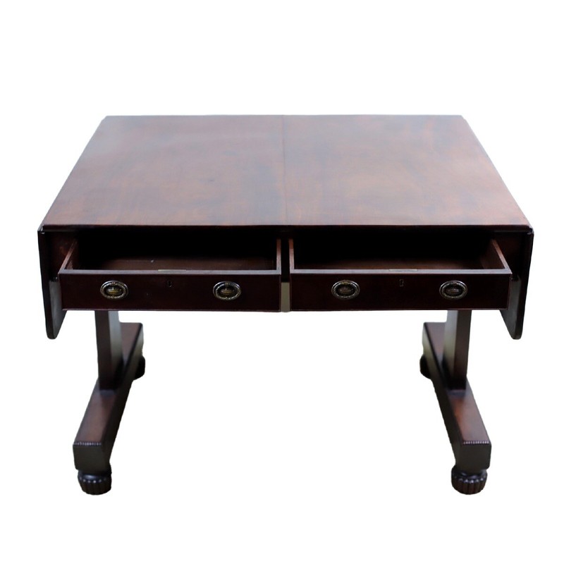 A William lV mahogany sofa table