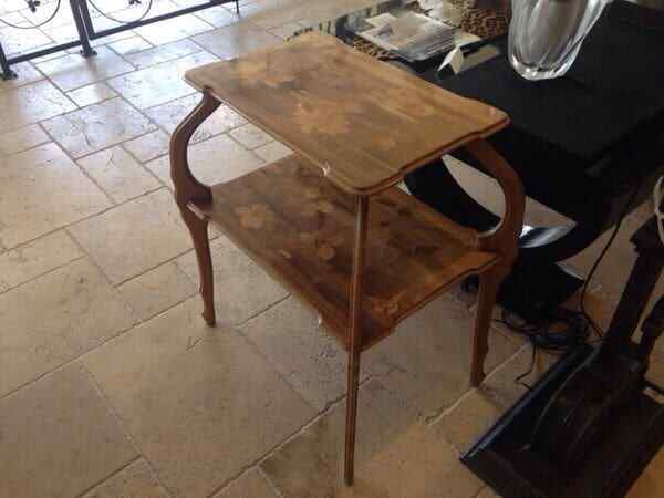 Antique Art Nouveau Inlaid Table Signed Paul Guth Circa 1920 gallery