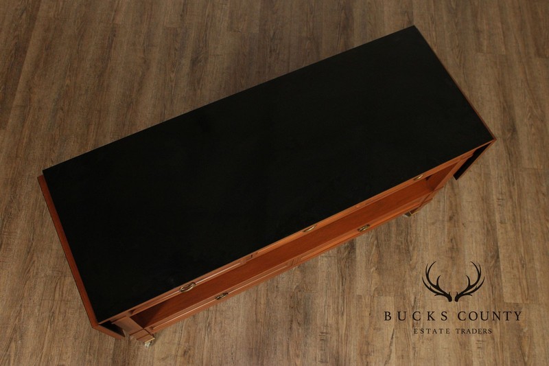 Baker Furniture Milling Road Directoire Style Walnut Rolling Server gallery