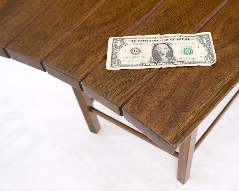 Fan Shaped Solid Walnut Dunbar Atr. Side End Stand Occasional Table Mint! gallery