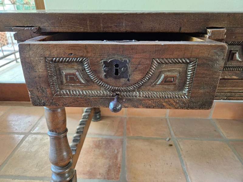 17TH C SPANISH TRESTLE TABLE gallery