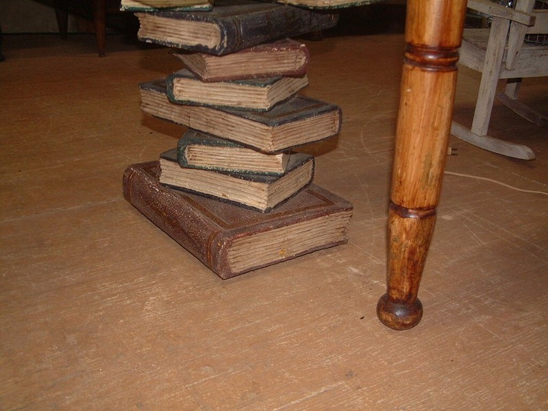 Table Vintage "Book" End Lamp or Couch Table, 20 X 20 Wide X 17 Height gallery