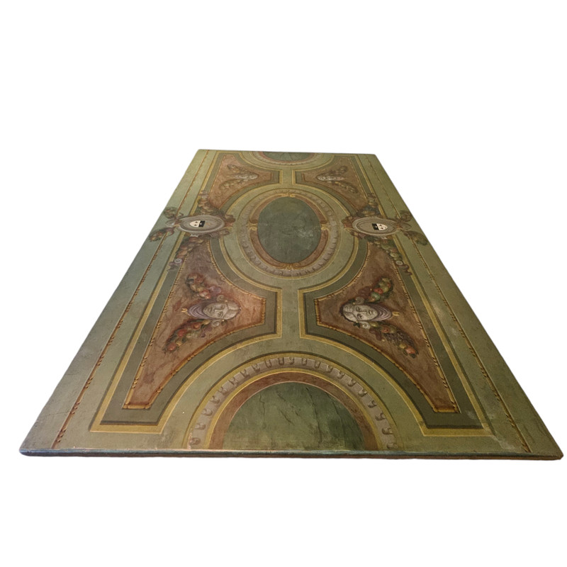 Stunning Italian Venetian Style Hand Painted Dining Trestle Table gallery