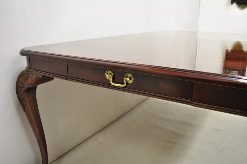 Bernhardt Centennial Georgian Chippendale Mahogany Dining Table with 2 Leaves gallery