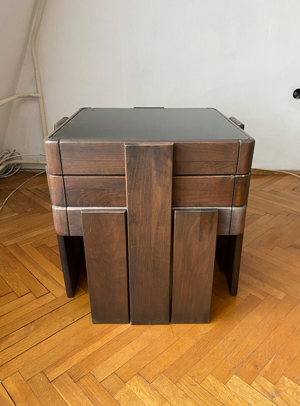 Vintage Meblo Nesting Tables Set of 3 Gianfranco Frattini Mid Century Yugoslavia