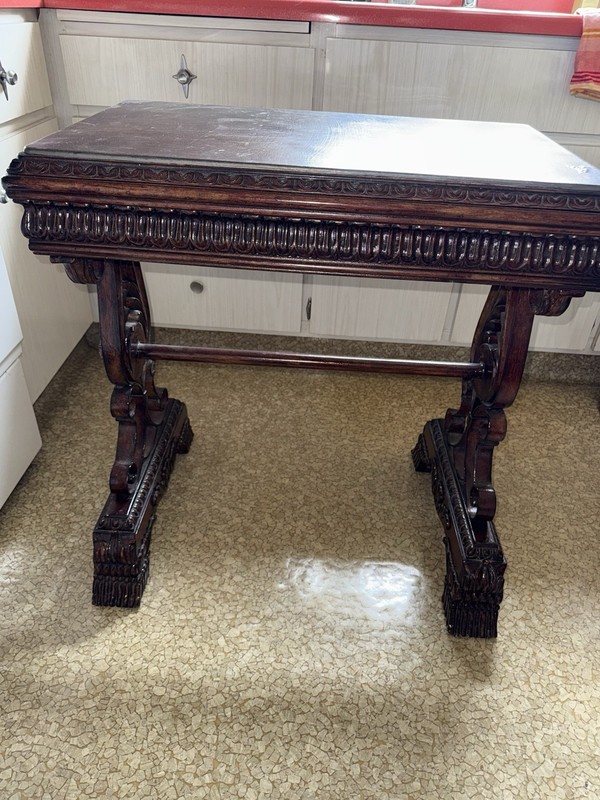 19th-century Renaissance Revival table gallery