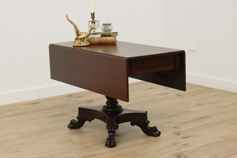 Empire Design Antique Drop Leaf Breakfast or Game Table #49103